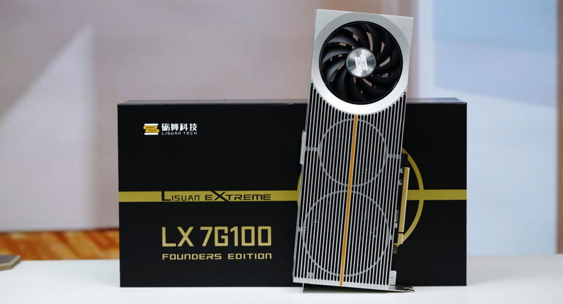 Công ty sản xuất Trung Quốc Lisuan Tech đã giới thiệu card đồ họa LX 7G100 phiên bản Founders Edition, nhưng không hỗ trợ Nvidia