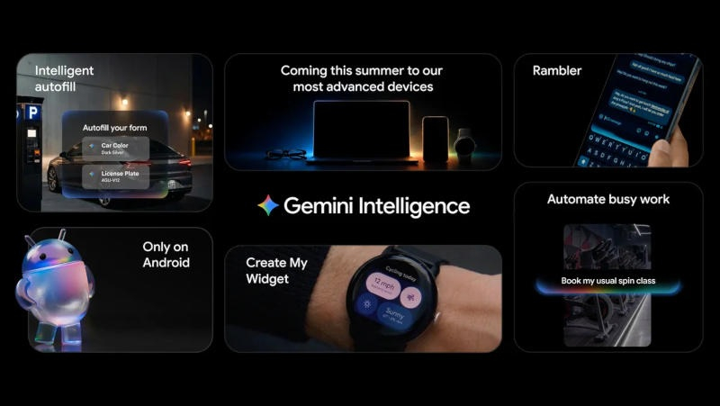 Google Gemini Intelligence sẽ chỉ có sẵn trên một số ít điện thoại Android mạnh mẽ.