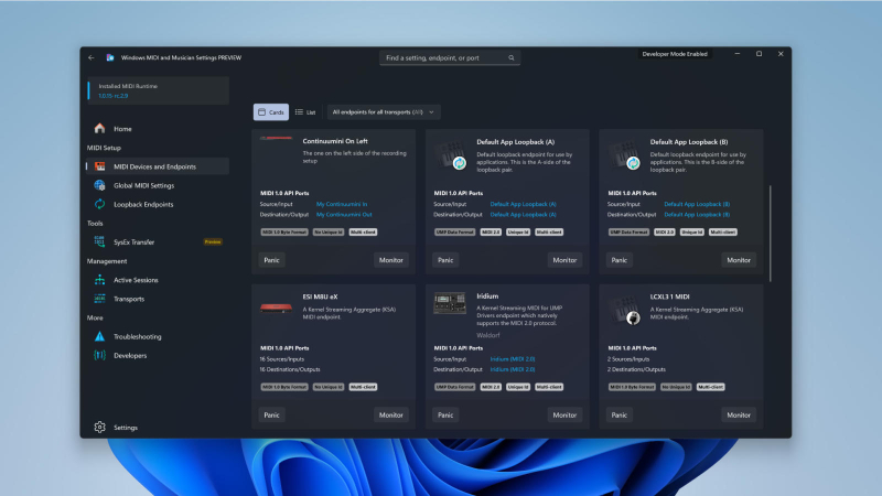 Windows 11 hiện nay hỗ trợ đầy đủ MIDI 2.0