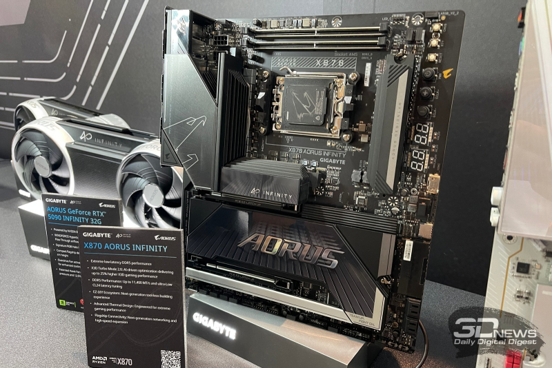 Gigabyte đã ra mắt bo mạch X870E Aorus Infinity Next với các bộ làm mát lỗ rỗng độc đáo và X870 Aorus Infinity, hướng tới tăng tốc độ hoạt động của bộ nhớ