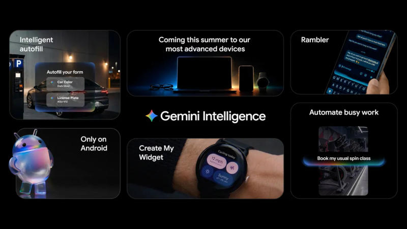 Google đã ra mắt Gemini Intelligence – bước phát triển mới của Gemini dành cho điện thoại Android