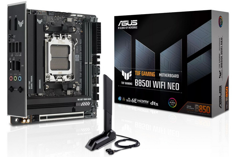 Asus đã ra mắt bo mạch mini‑ITX đầu tiên trong dòng TUF – mẫu TUF Gaming B850I WIFI Neo dành cho bộ vi xử lý Ryzen