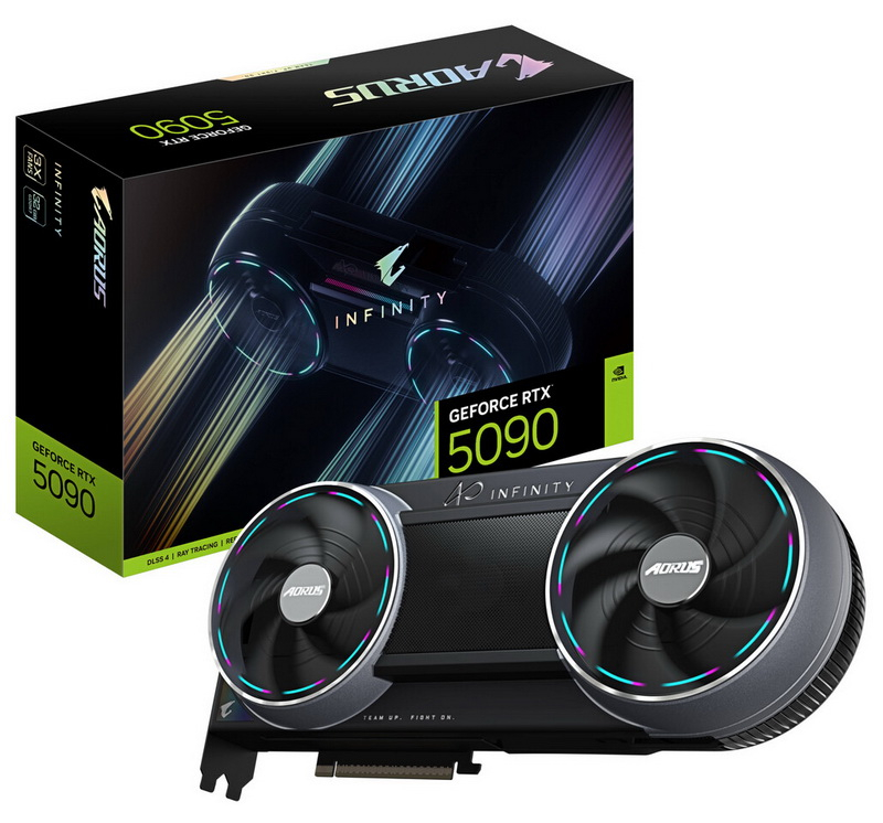 Gigabyte đã bắt đầu bán card Aorus GeForce RTX 5090 Infinity, nổi bật với thiết kế không chuẩn và quạt ẩn.