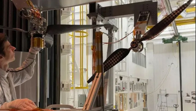 NASA đã thử nghiệm cánh của chiếc máy bay trực thăng tương lai trên sao Hỏa với tốc độ siêu thanh.