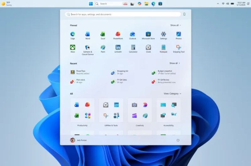 Microsoft sẽ cho phép di chuyển thanh tác vụ và thay đổi kích thước menu Bắt đầu trong Windows 11