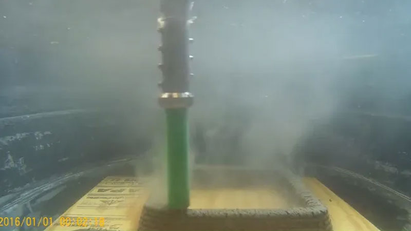 Ở Mỹ đã phát triển máy in dưới nước ba chiều để in bê tông trực tiếp trên đáy biển