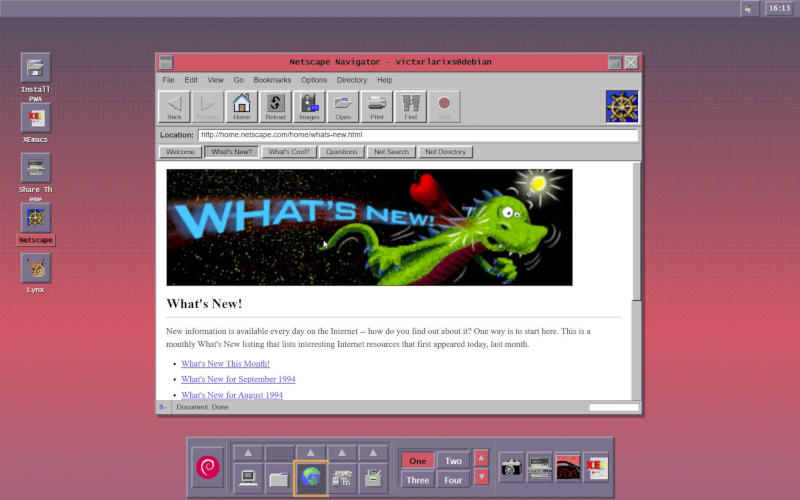 Người dùng đã khôi phục lại hệ điều hành Linux năm 1994 với giao diện đồ họa, hoạt động trực tiếp trong trình duyệt.