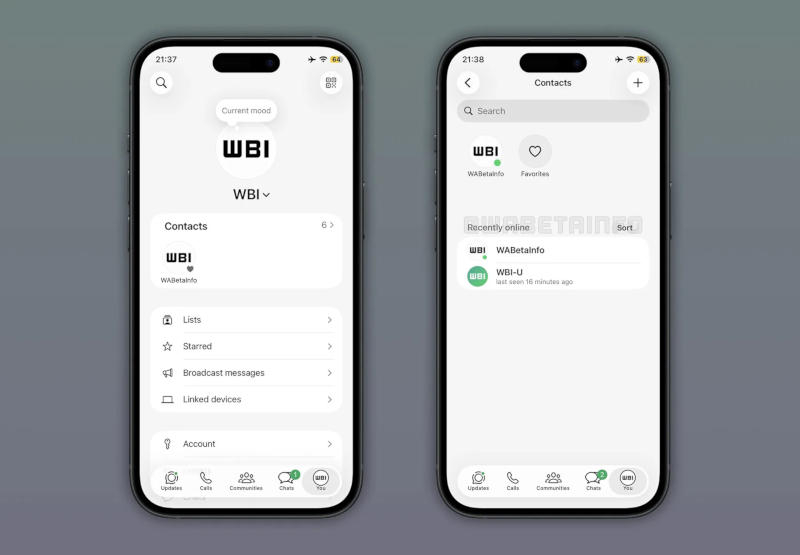 WhatsApp sẽ công bố danh sách liên lạc trực tuyến riêng biệt với danh sách người dùng còn lại