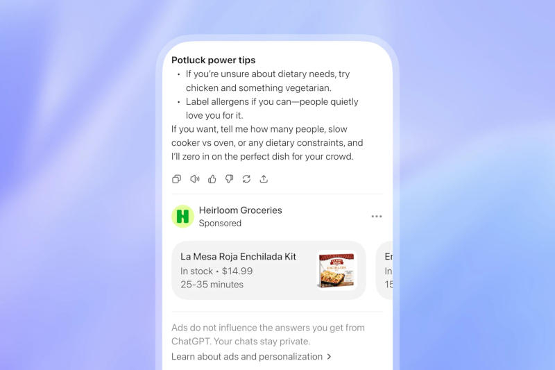 ChatGPT hiện đang hiển thị quảng cáo, nhưng không phải ai cũng nhận ra ngay lập tức.