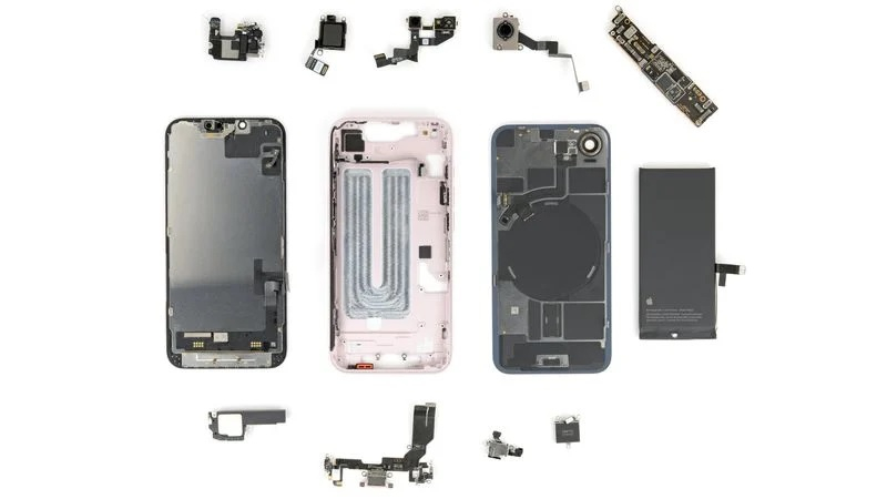 iFixit đã lộ iPhone 17e – nắp gầm sau với MagSafe hoạt động trên iPhone 16e