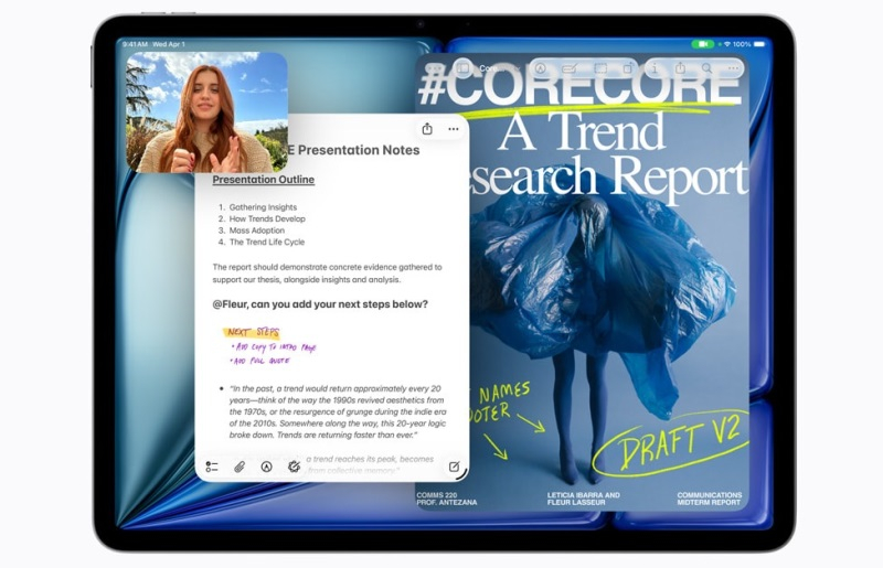 Apple đã ra mắt phiên bản cập nhật của iPad Air dựa trên chip M4, với bộ nhớ RAM 12 GB và giá khởi điểm là 599 đô la.