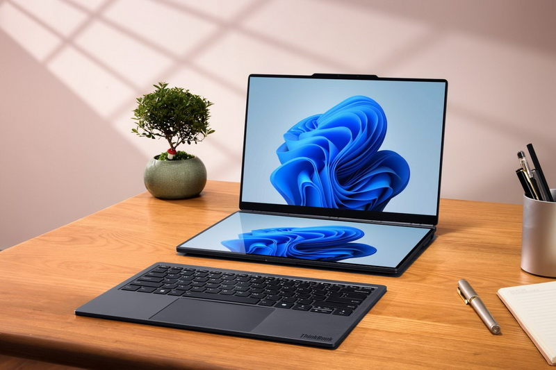 Lenovo đã giới thiệu chiếc laptop modular mới ThinkBook Modular AI PC, được trang bị hai màn hình và bàn phím có thể tháo rời.