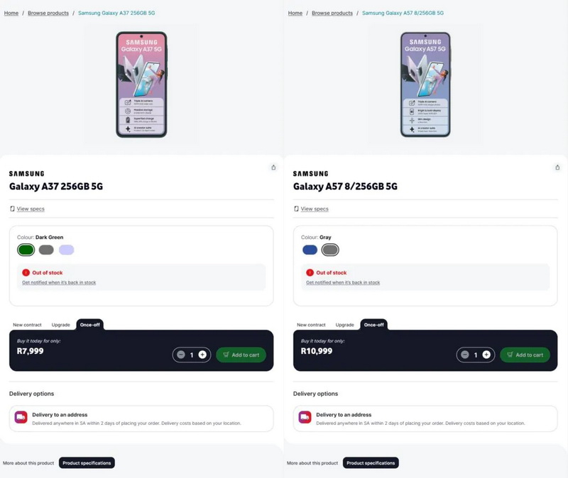 Samsung sẽ sớm ra mắt các mẫu Galaxy A57 và Galaxy A37 – chi tiết tính năng đã được lộ trong vụ rò rỉ.