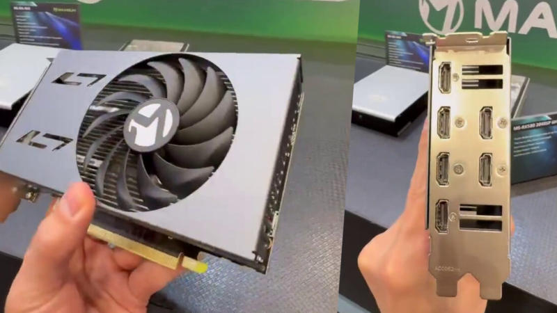 MaxSun đã giới thiệu tại Computex 2026 phiên bản Radeon RX 580 mười năm tuổi với cổng HDMI sáu kênh.