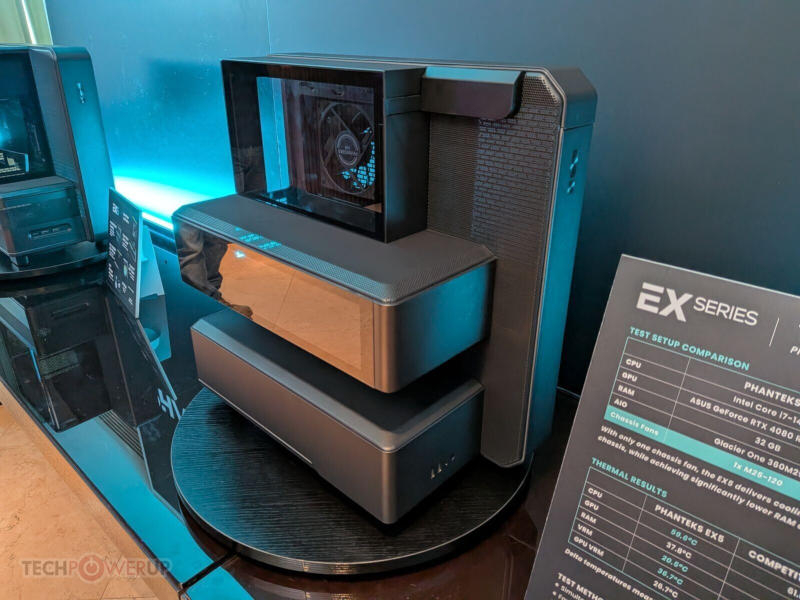 Phanteks đã giới thiệu một loạt các hộp máy, quạt và nguồn điện rộng rãi tại Computex 2026
